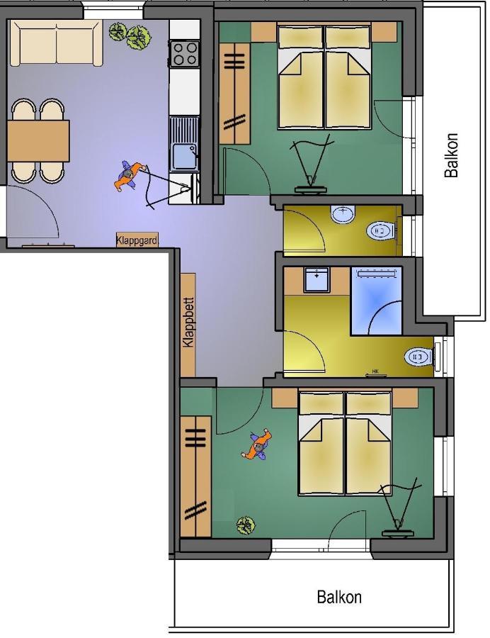 Chasa Sulai Appartements Samnaun Luaran gambar